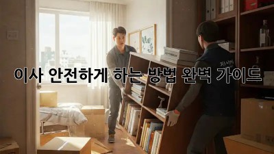 이사, 안전하게 하는 방법 완벽 가이드!